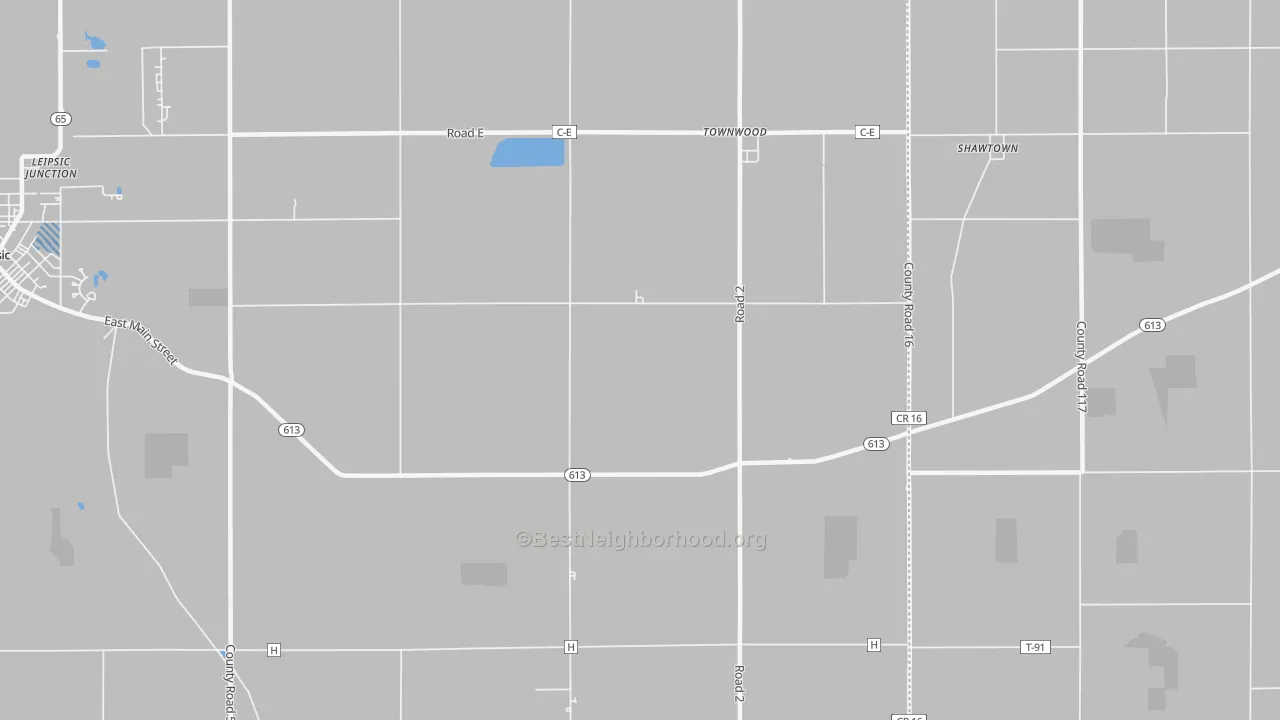 Transit Grade map of Townwood, OH