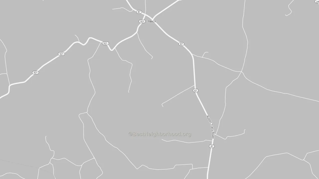 Transit Grade map of Tracy, KY