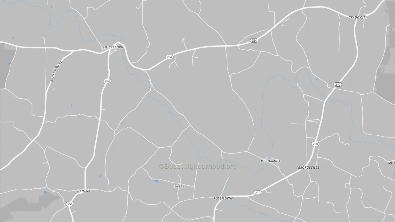 Transit Grade map of Trade City, PA