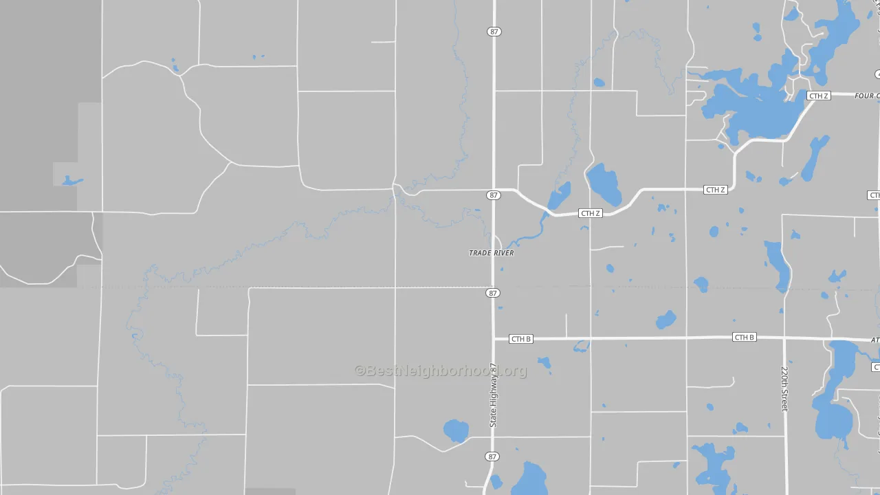 Transit Grade map of Trade River, WI