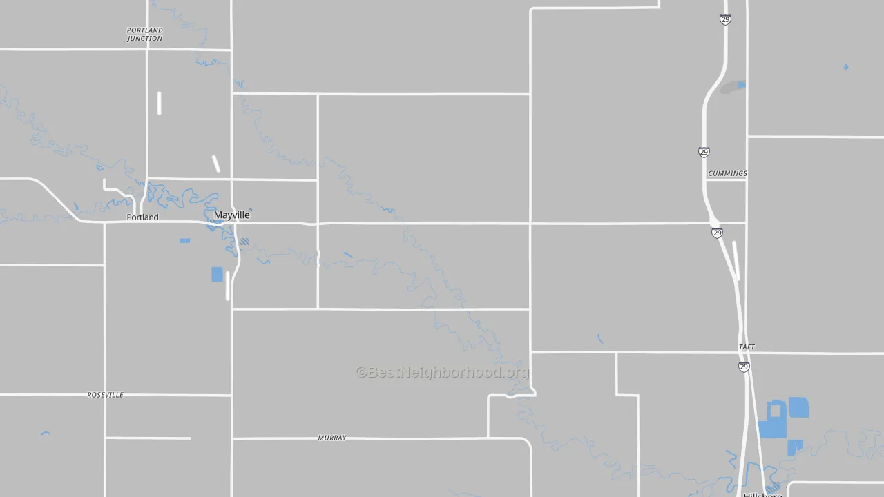 Transit Grade map of Traill County, ND