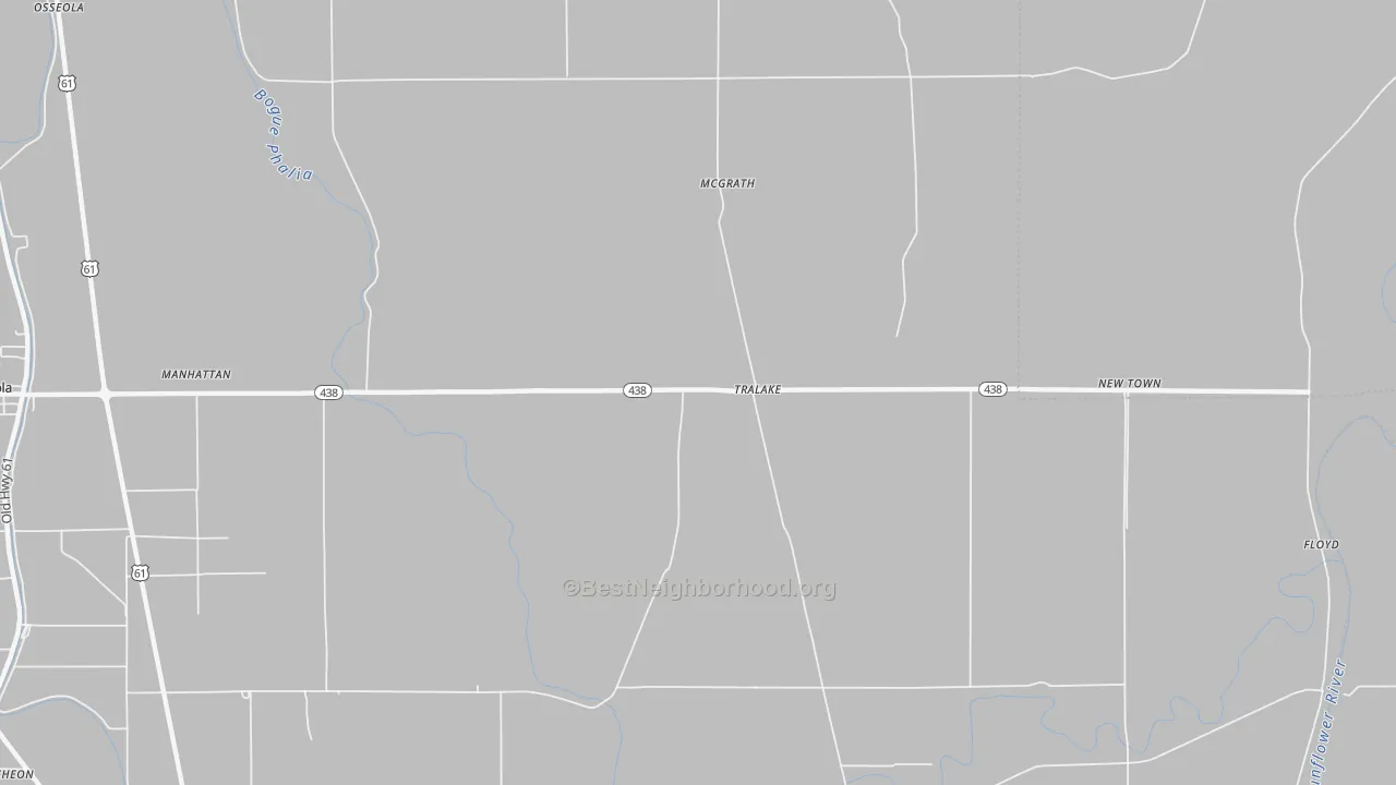 Transit Grade map of Tralake, MS
