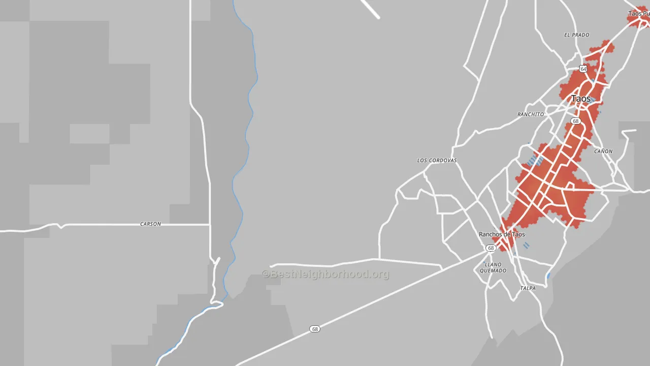 Transit Grade map of Trampas, NM