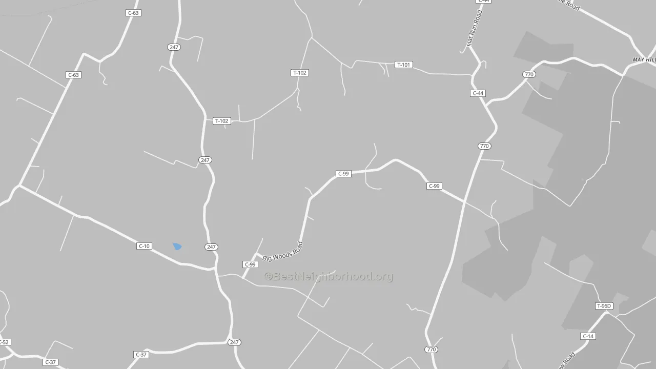 Transit Grade map of Tranquility, OH