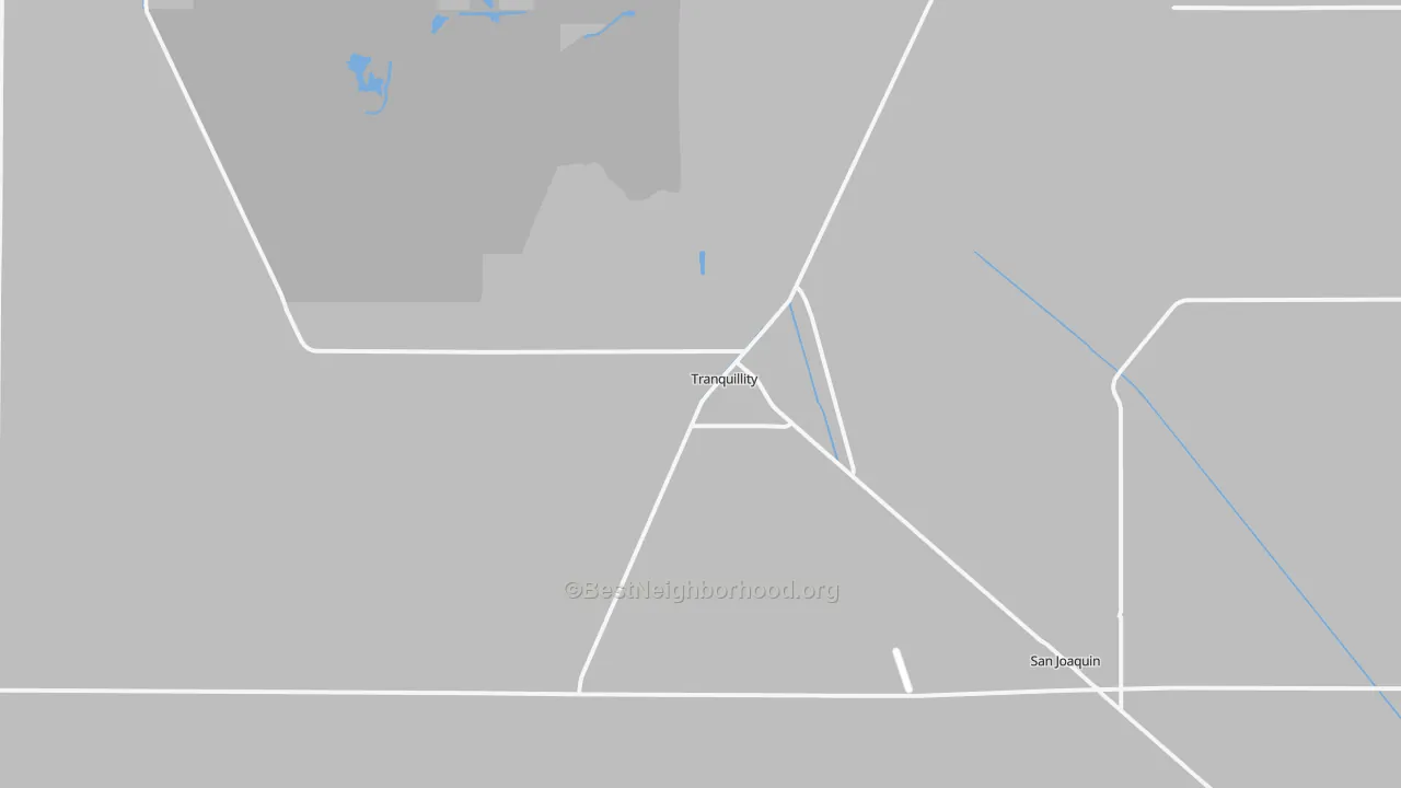 Transit Grade map of Tranquillity, CA