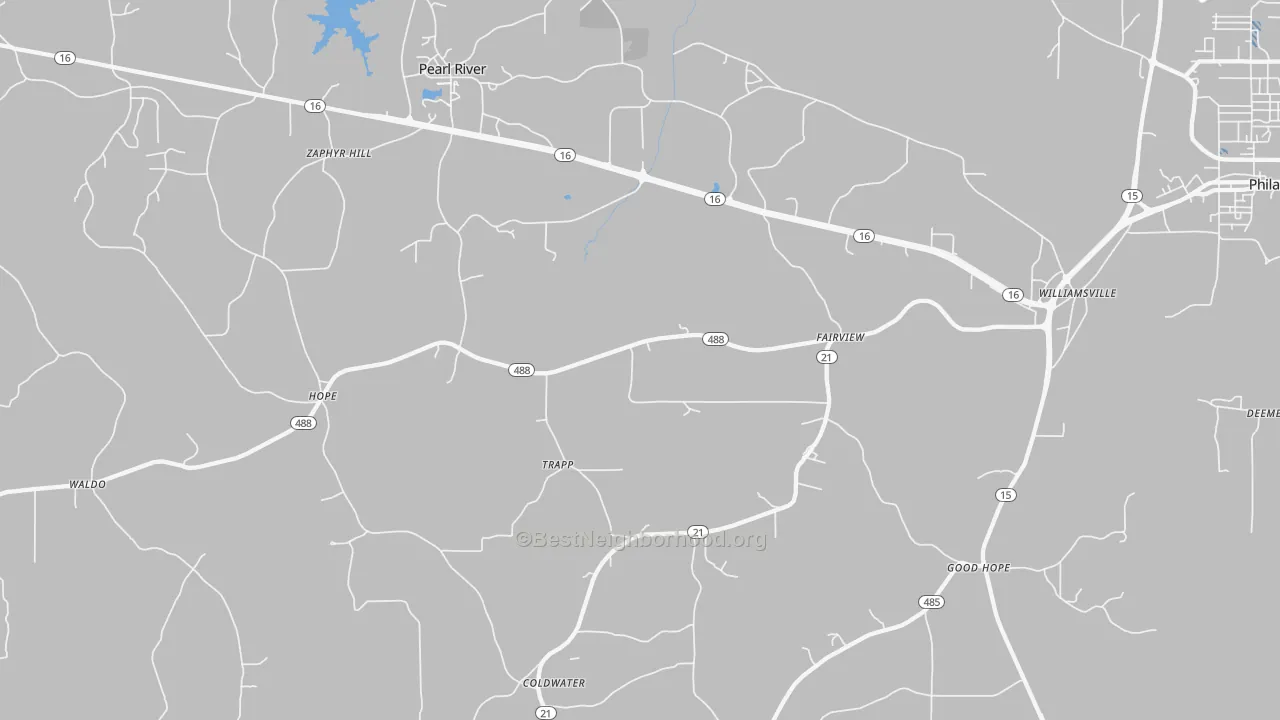 Transit Grade map of Trapp, MS
