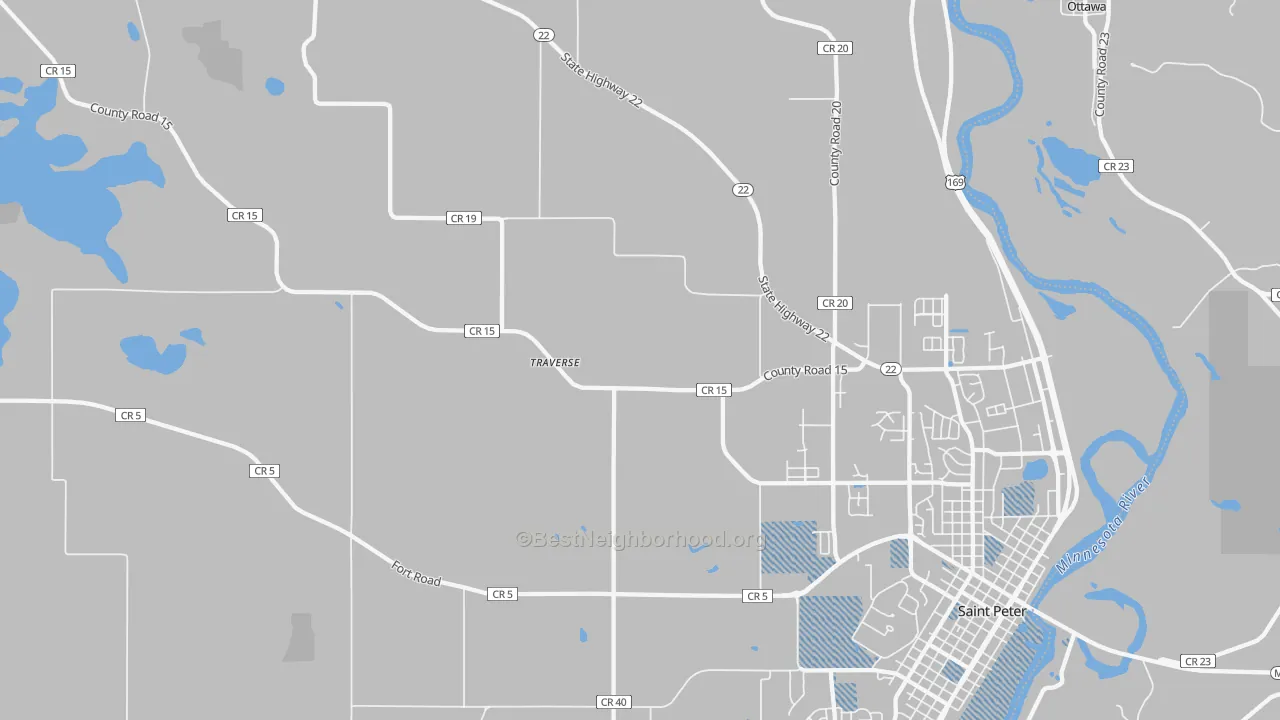 Transit Grade map of Traverse, MN