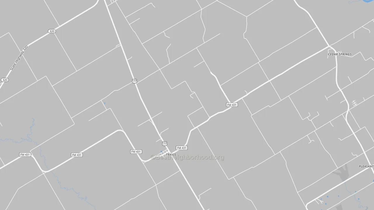 Transit Grade map of Travis, TX