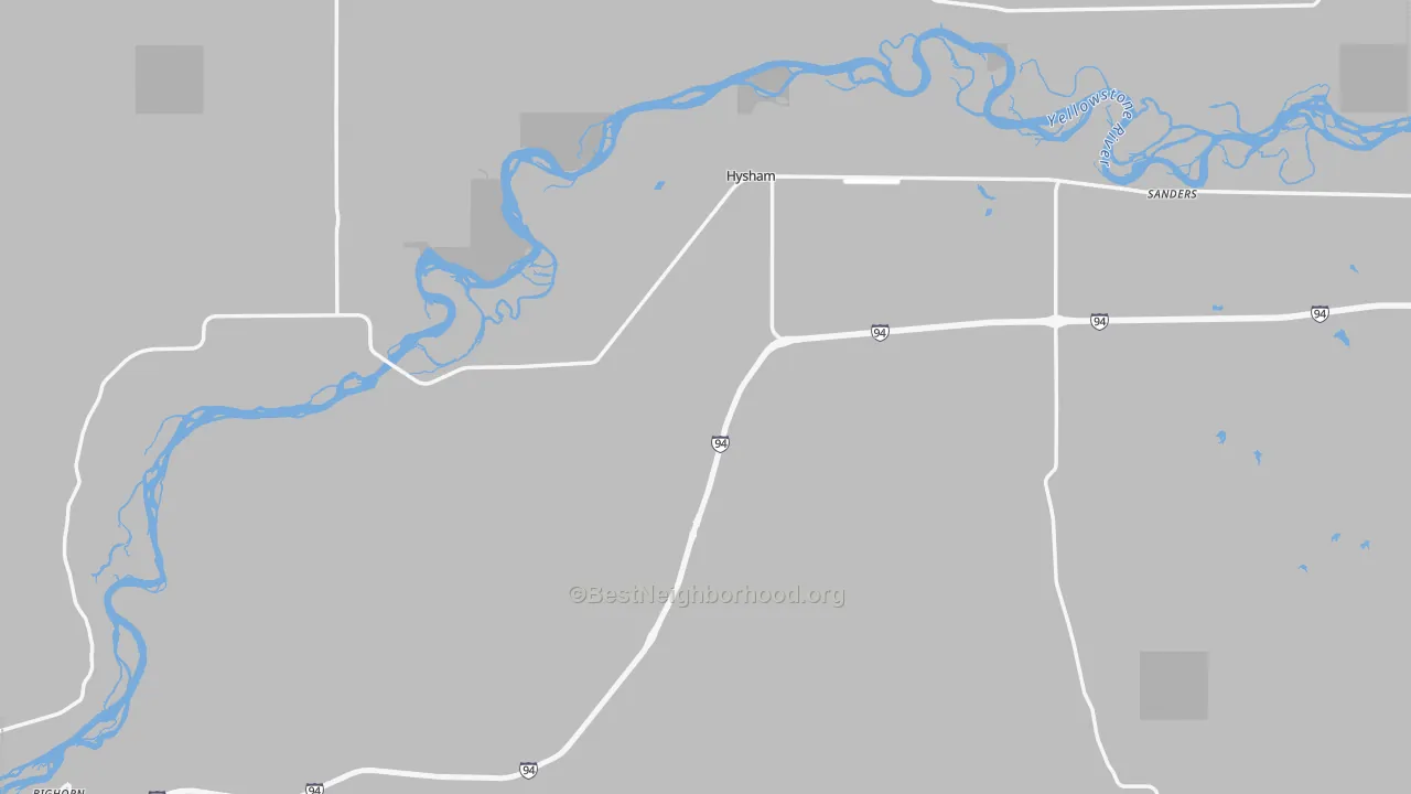 Transit Grade map of Treasure County, MT