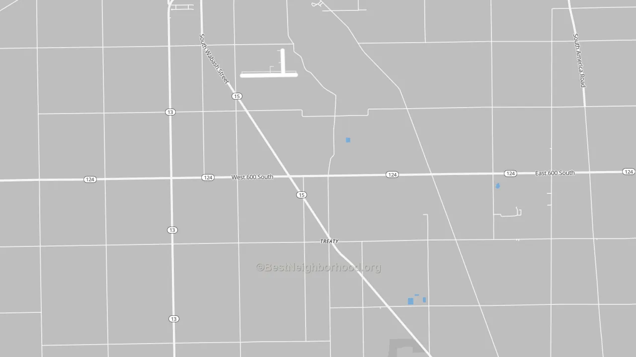 Transit Grade map of Treaty, IN