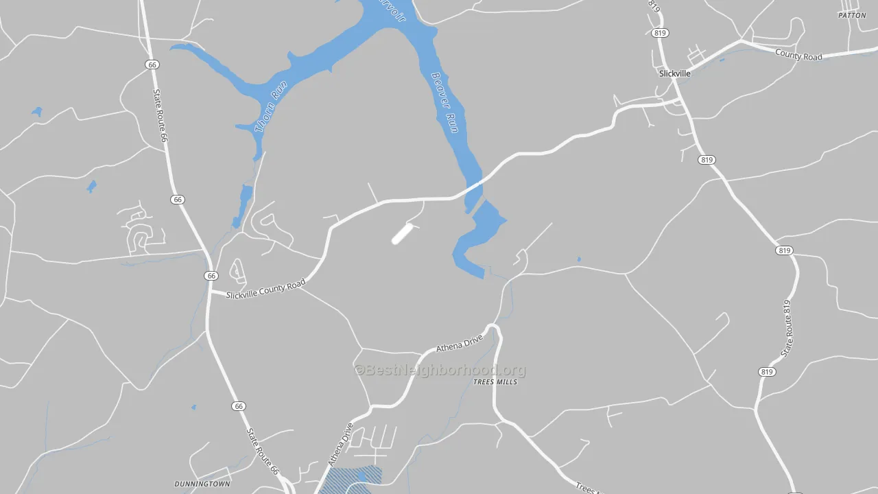 Transit Grade map of Trees Mills, PA