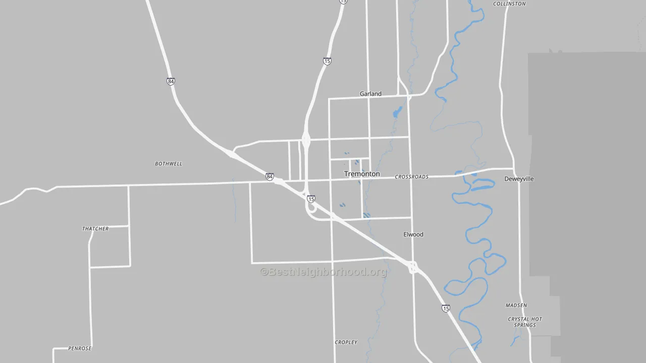 Transit Grade map of Tremonton, UT