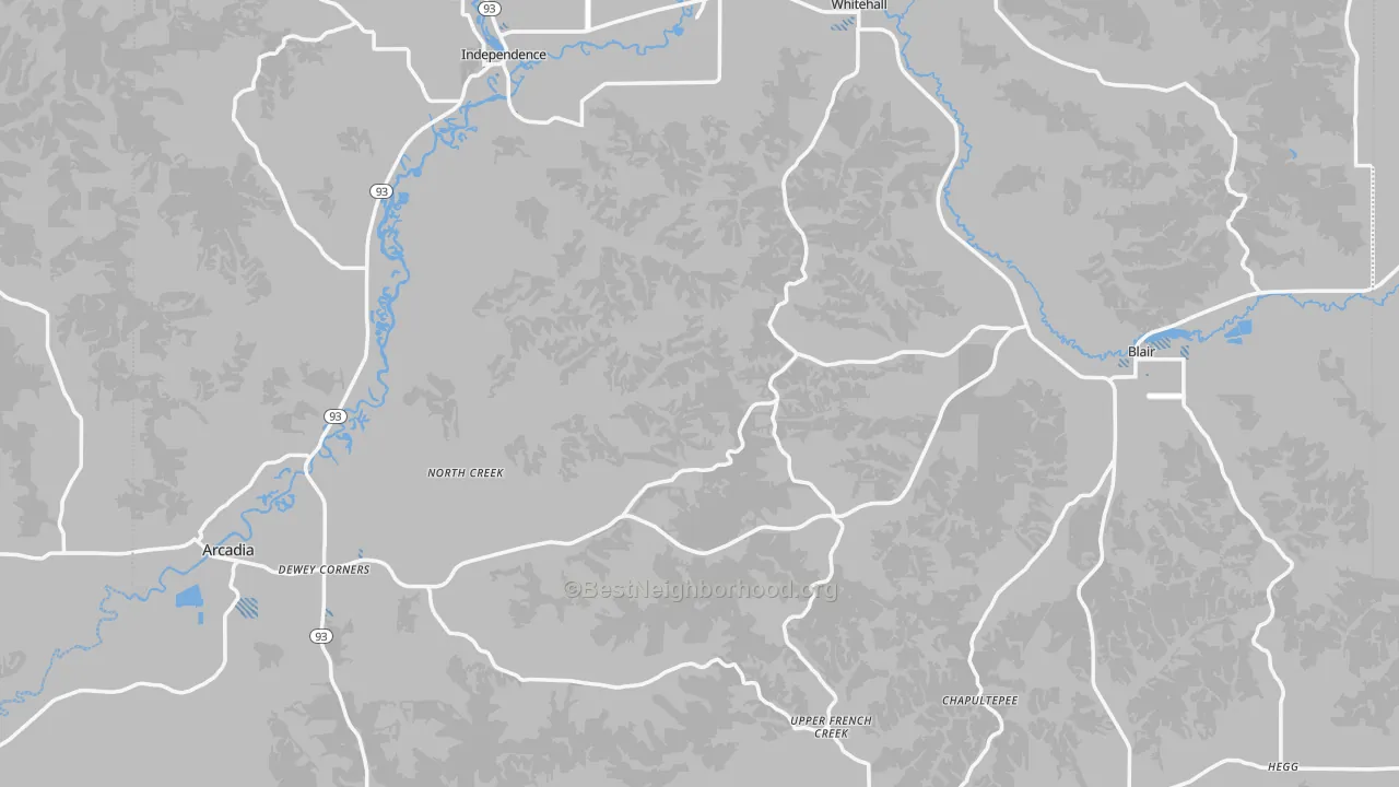 Transit Grade map of Trempealeau County, WI