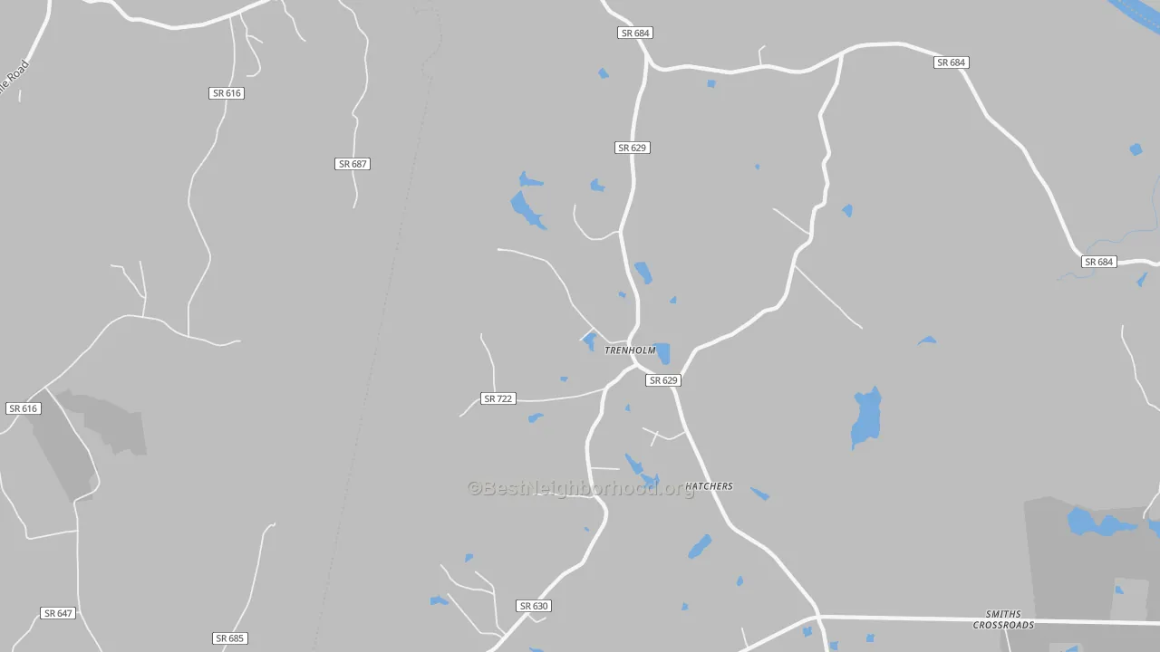 Transit Grade map of Trenholm, VA