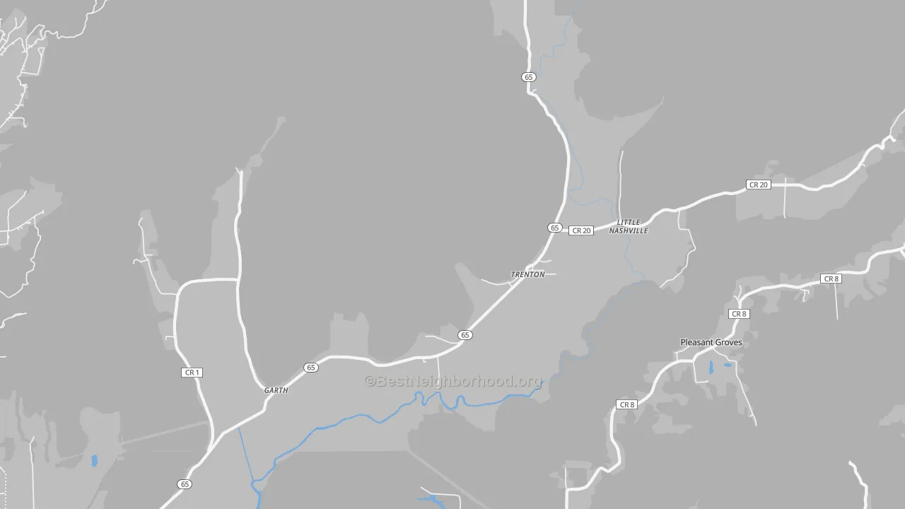 Transit Grade map of Trenton, AL