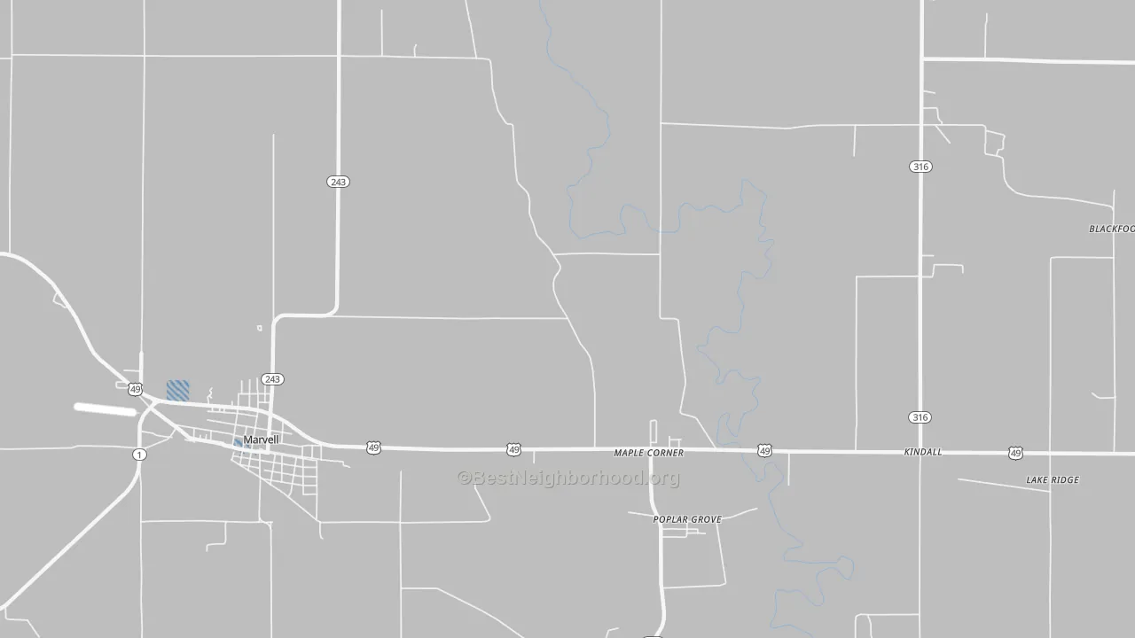 Transit Grade map of Trenton, AR