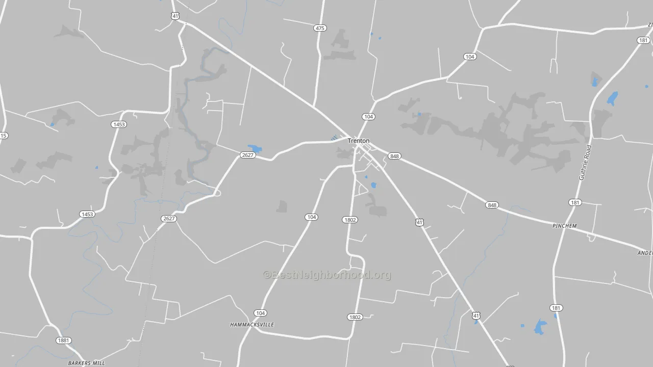 Transit Grade map of Trenton, KY