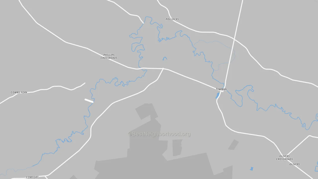 Transit Grade map of Trenton, NC