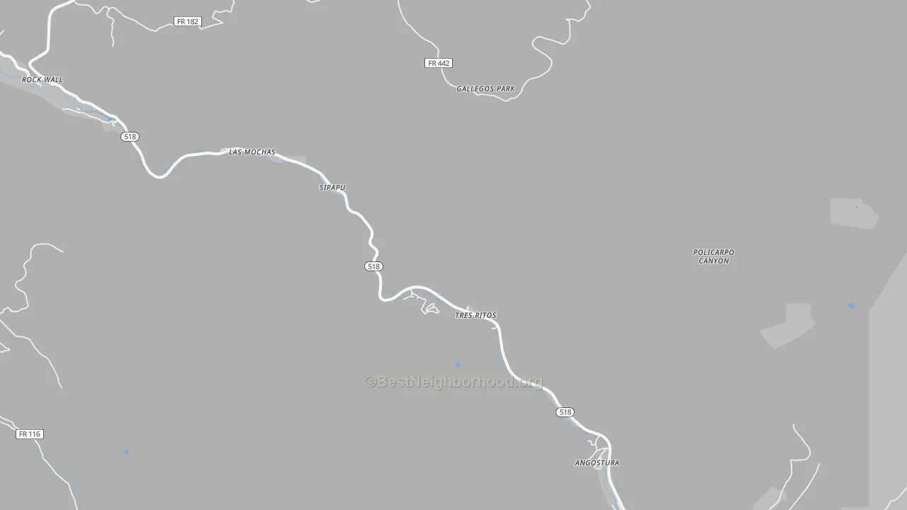 Transit Grade map of Tres Ritos, NM