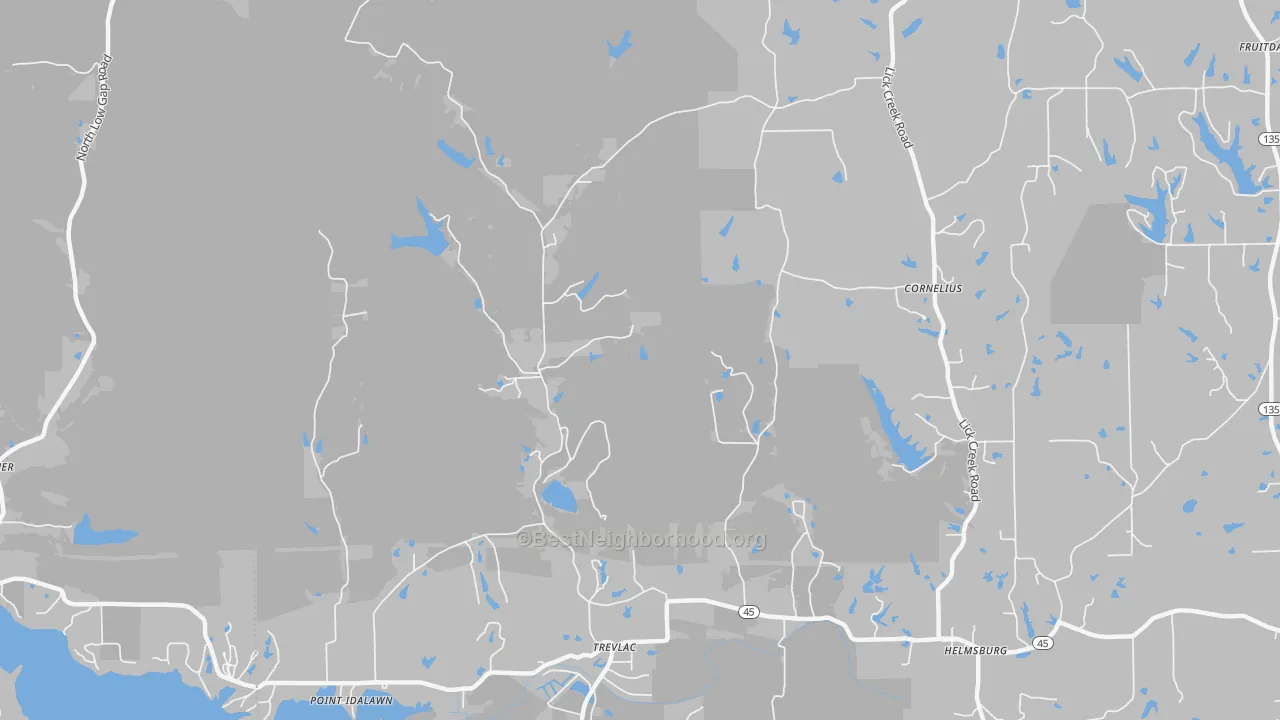 Transit Grade map of Trevlac, IN