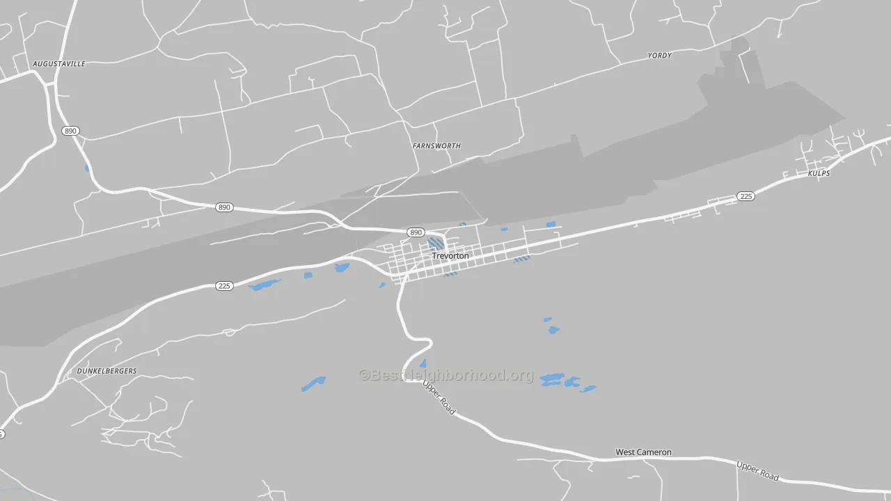 Transit Grade map of Trevorton, PA