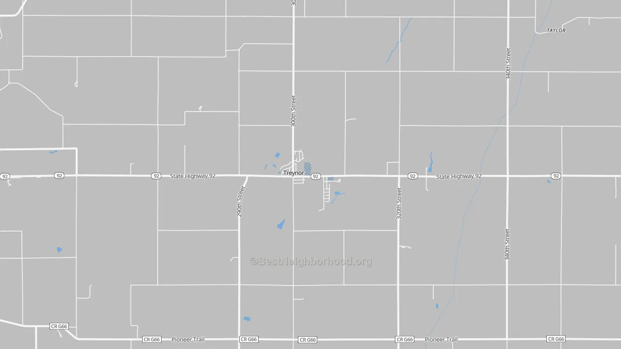 Transit Grade map of Treynor, IA