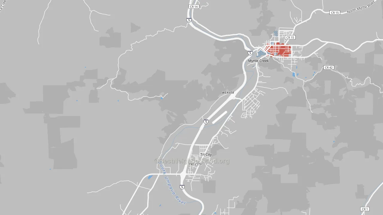Transit Grade map of Tri-City, OR