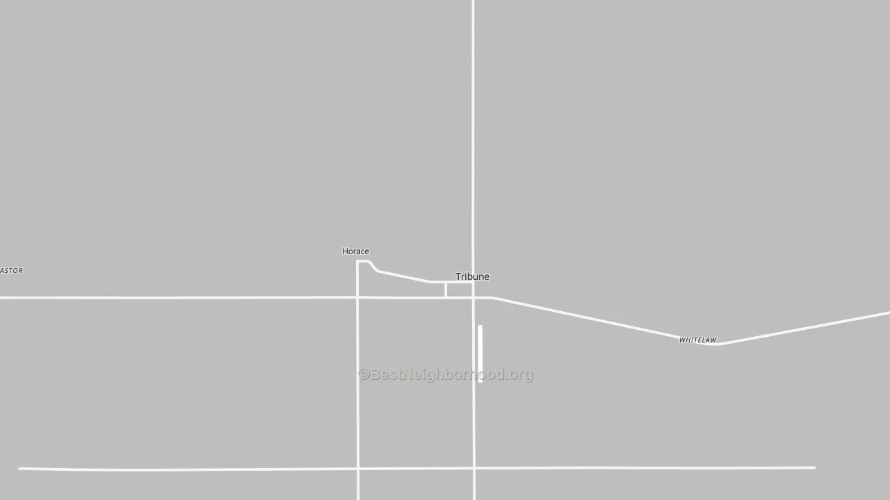 Transit Grade map of Tribune, KS