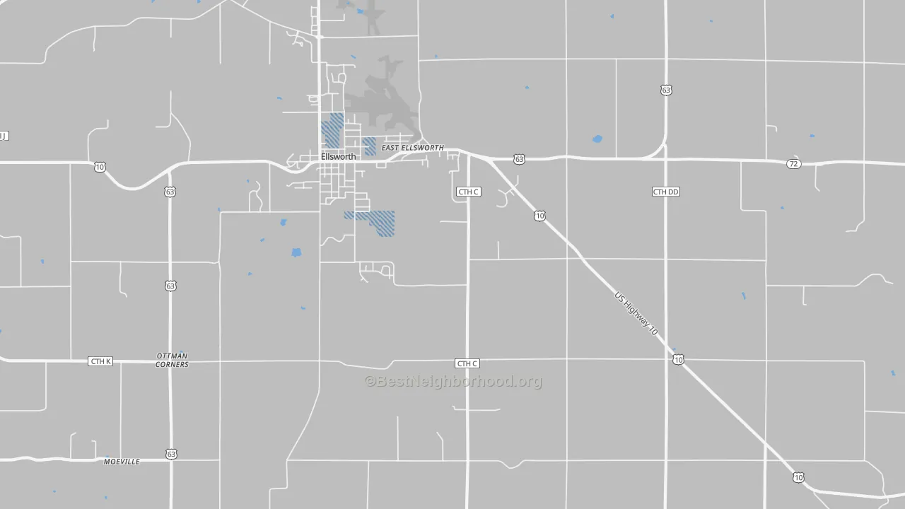 Transit Grade map of Trimbelle, WI