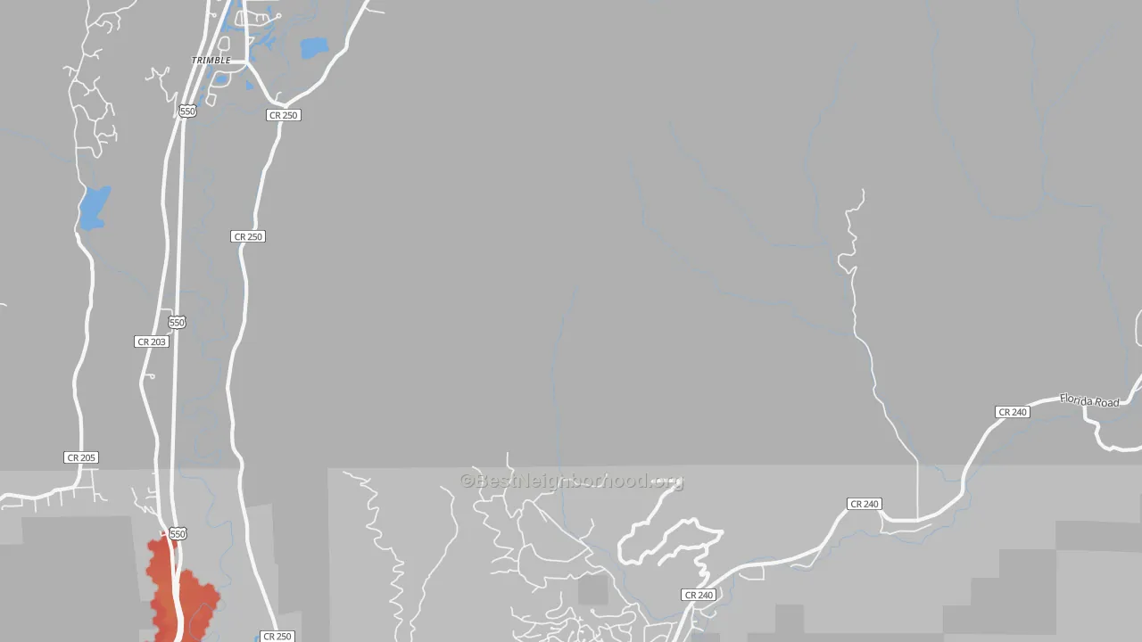 Transit Grade map of Trimble, CO