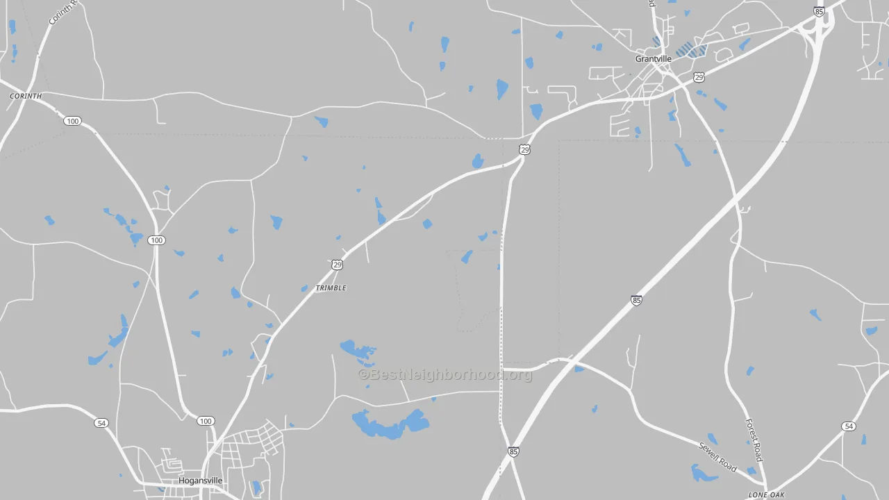 Transit Grade map of Trimble, GA