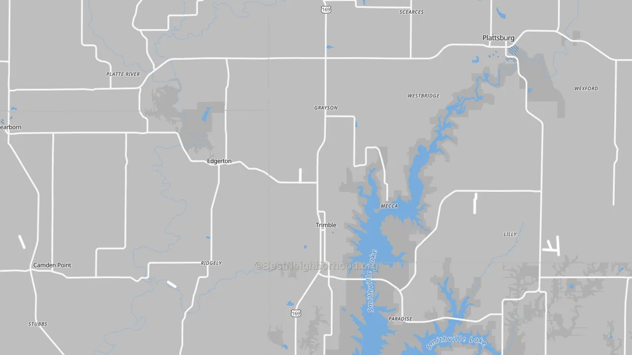 Transit Grade map of Trimble, MO
