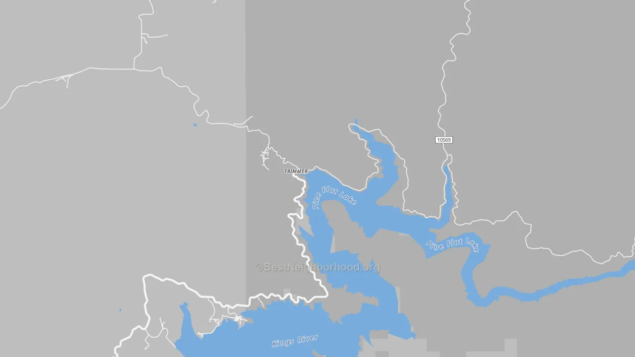 Transit Grade map of Trimmer, CA