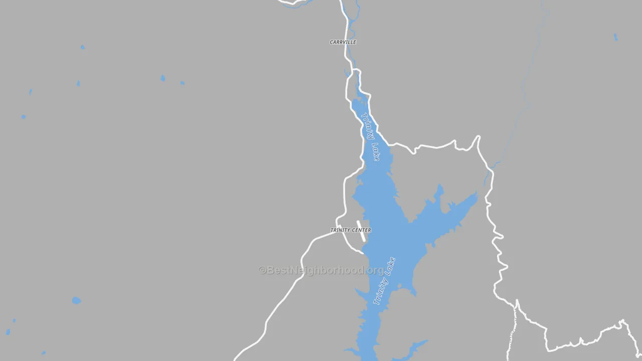 Transit Grade map of Trinity Center, CA