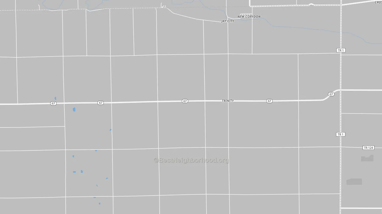 Transit Grade map of Trinity, IN