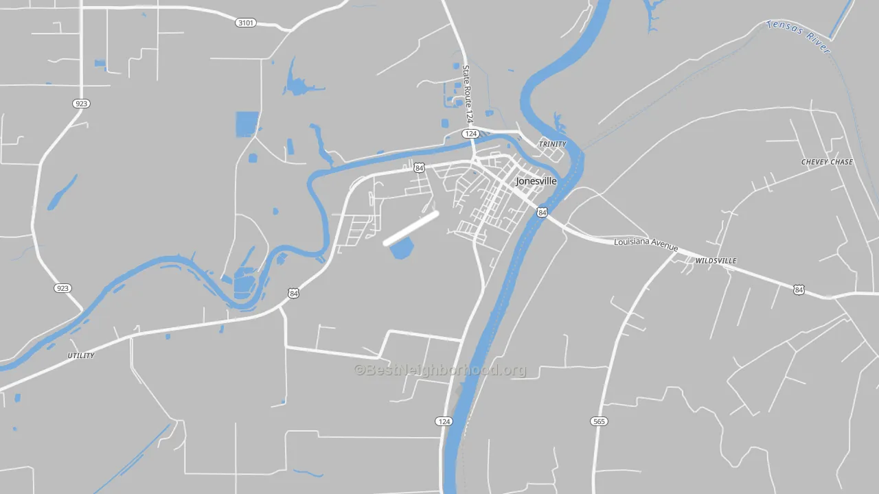 Transit Grade map of Trinity, LA