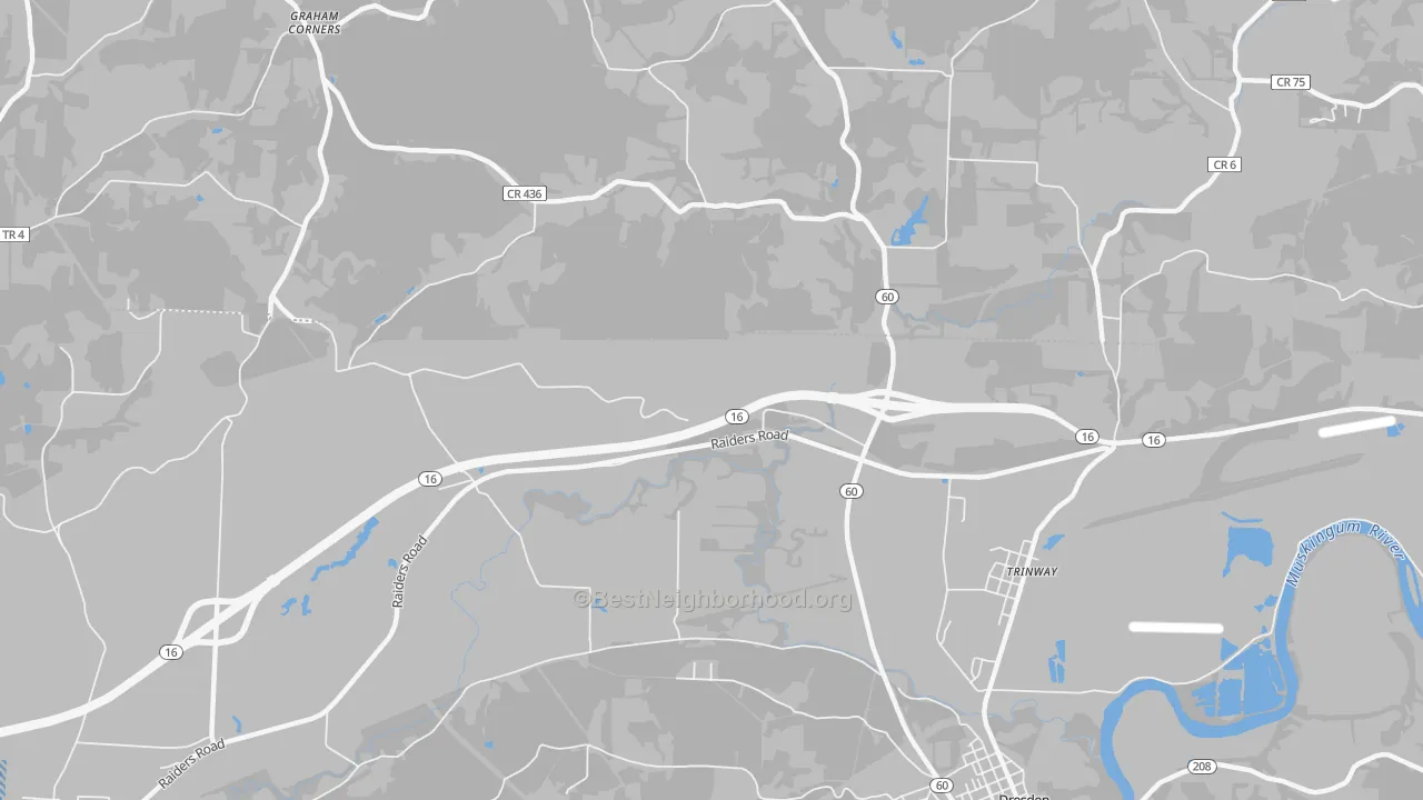 Transit Grade map of Trinway, OH