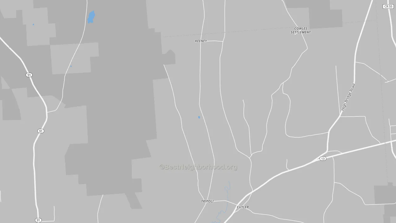 Transit Grade map of Tripoli, NY