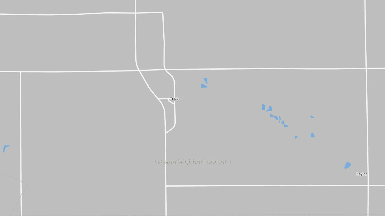Transit Grade map of Tripp, SD