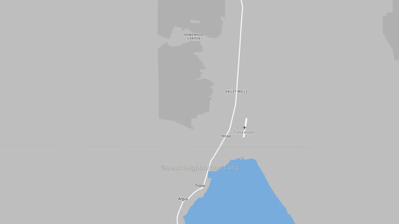 Transit Grade map of Trona, CA