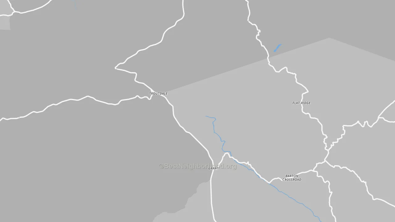 Transit Grade map of Troutdale, VA
