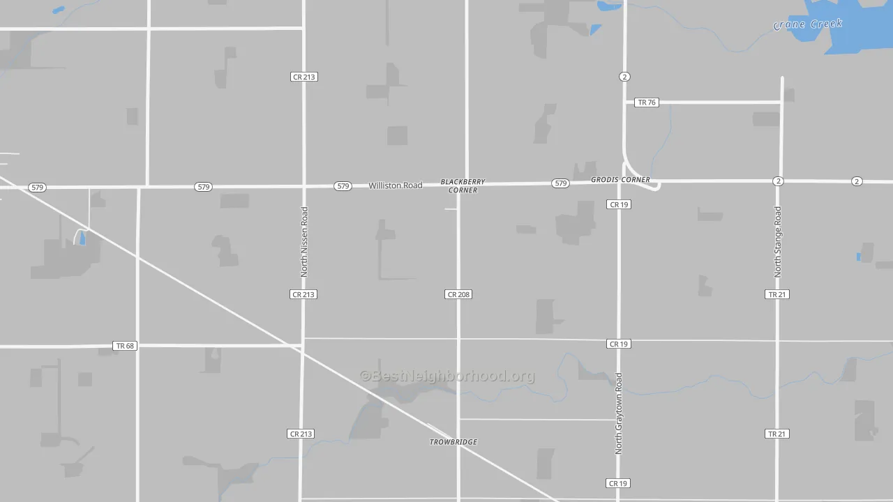 Transit Grade map of Trowbridge, OH