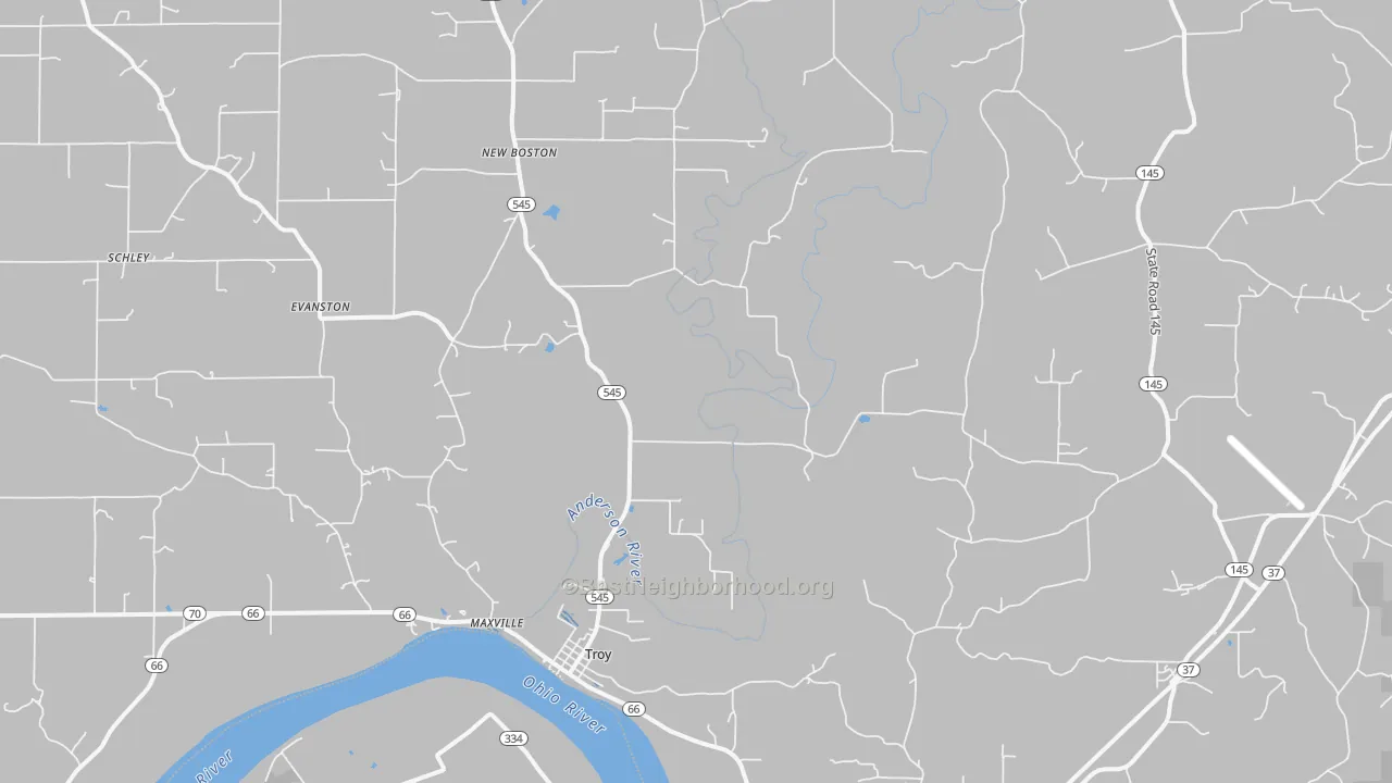 Transit Grade map of Troy, IN