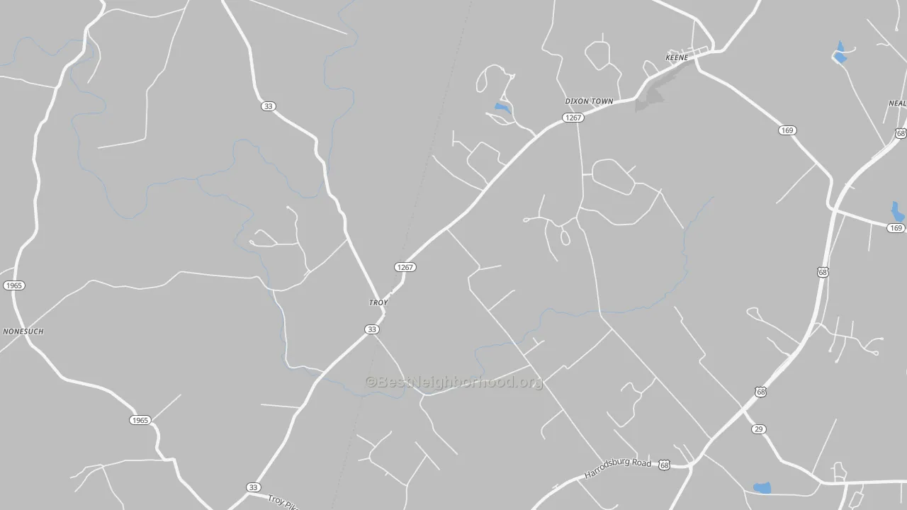 Transit Grade map of Troy, KY