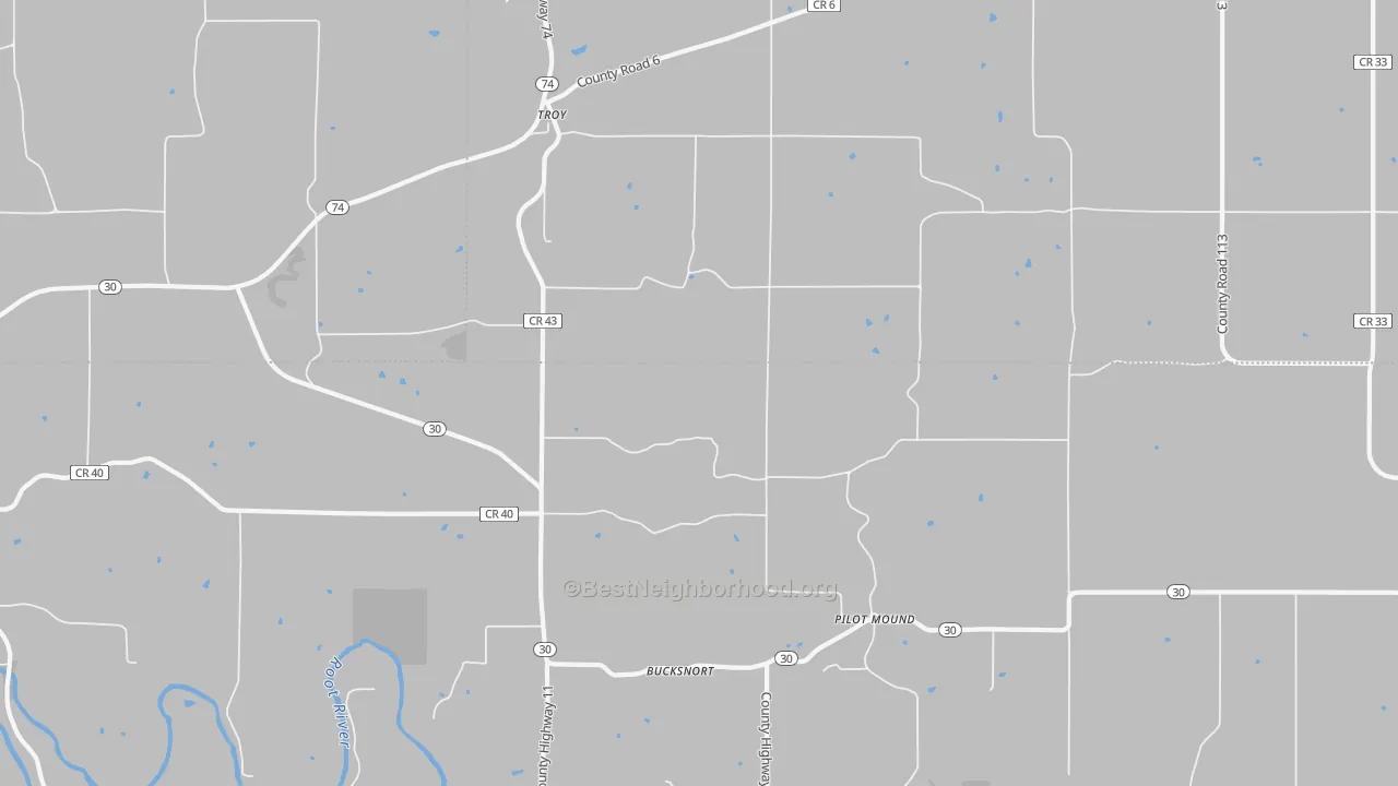 Transit Grade map of Troy, MN