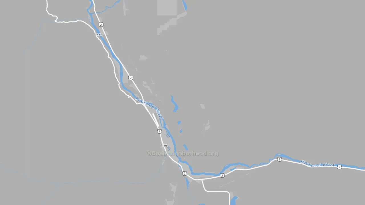 Transit Grade map of Troy, MT