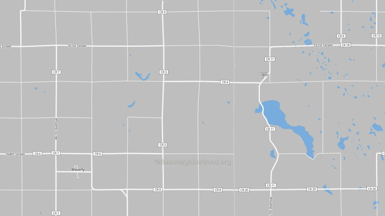 Transit Grade map of Troy, SD