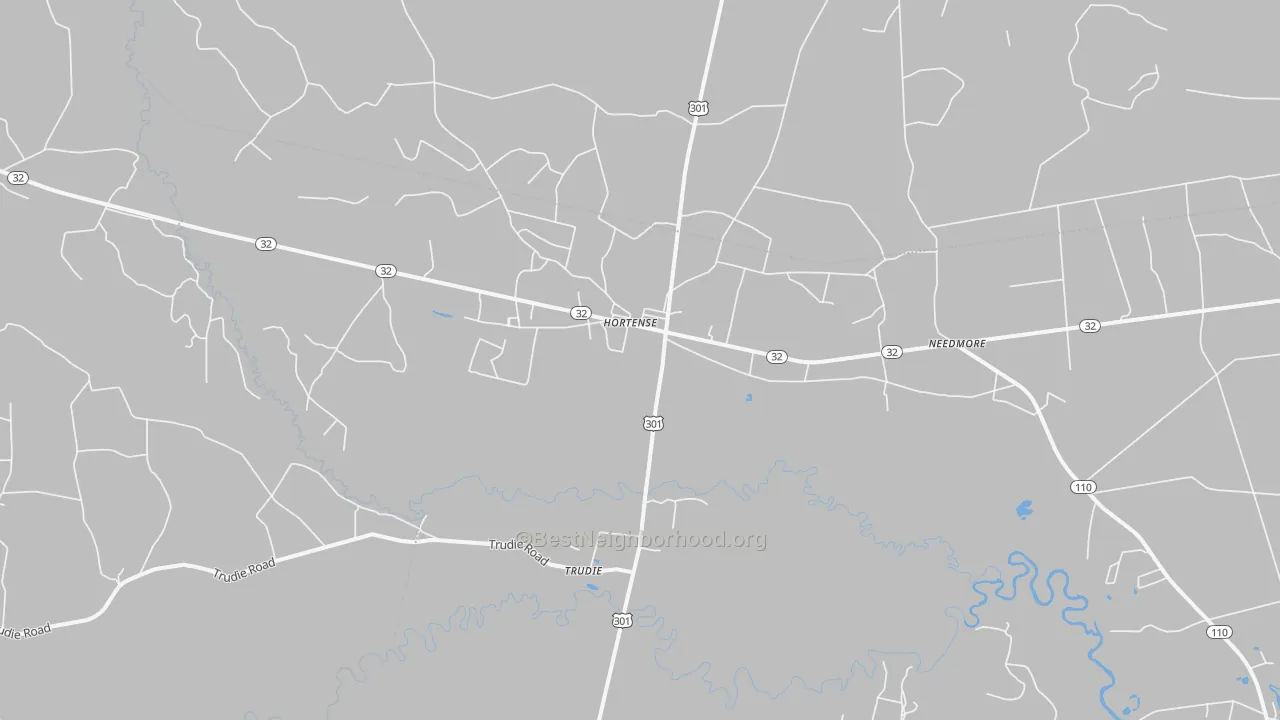 Transit Grade map of Trudie, GA
