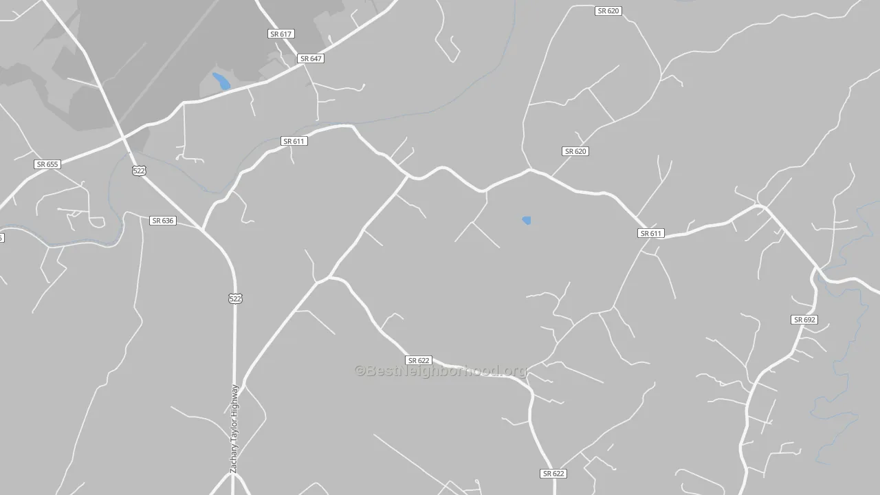 Transit Grade map of Trueblue, VA