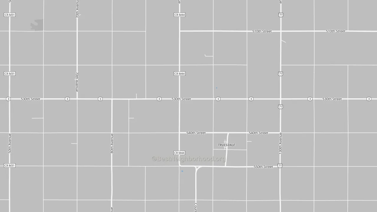 Transit Grade map of Truesdale, IA